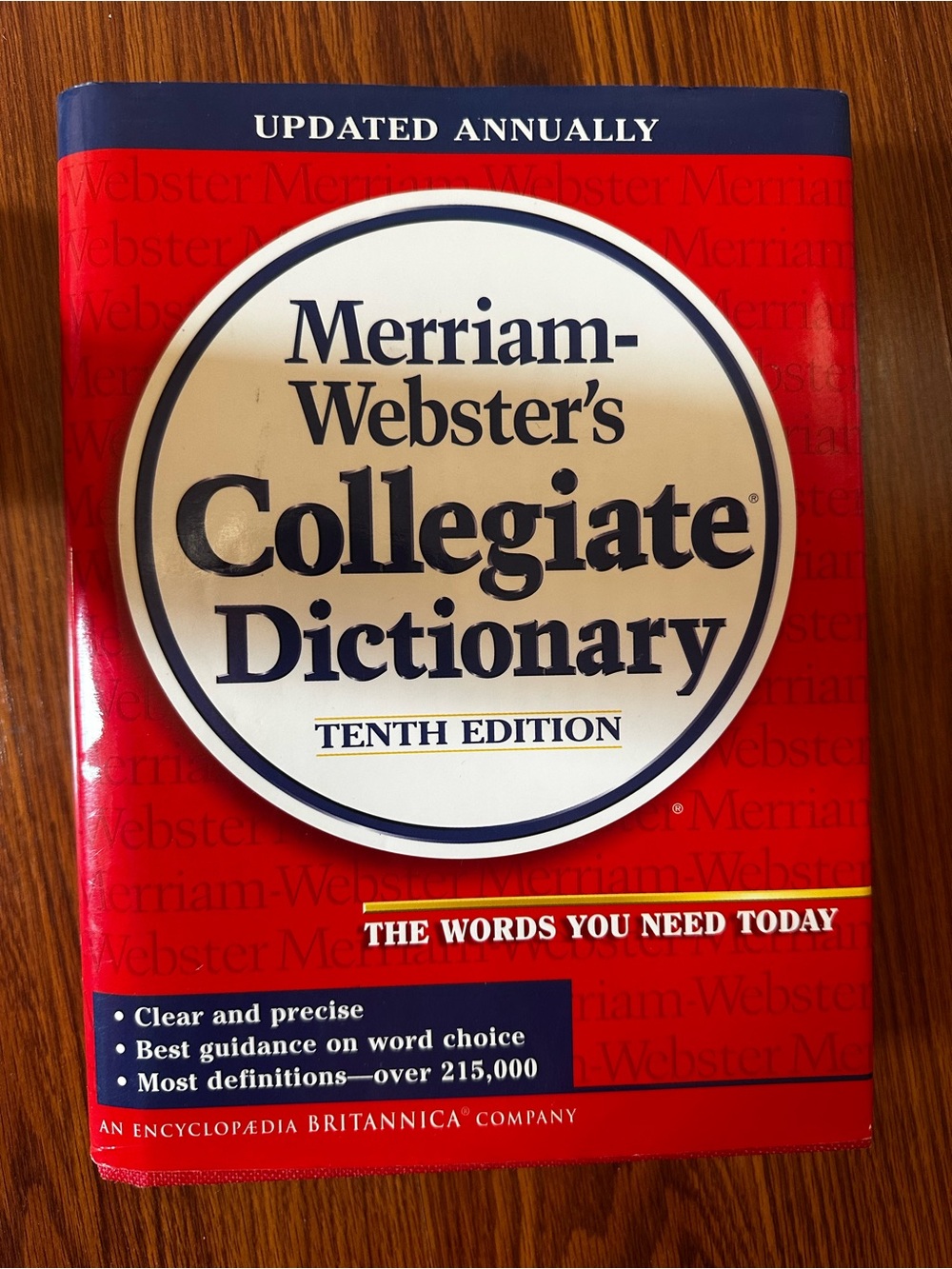 Merriam-Webster's Collegiate Dictionary - 10th edition